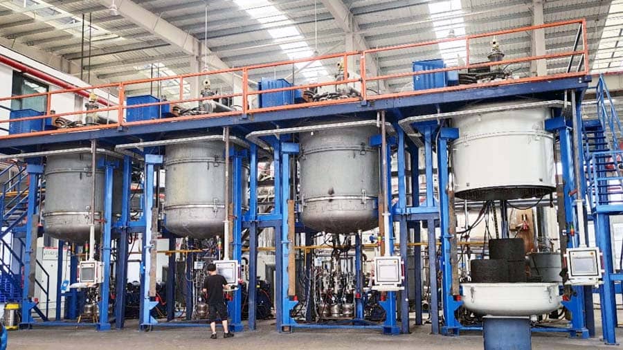 底装料多工位气相沉积炉主机实拍