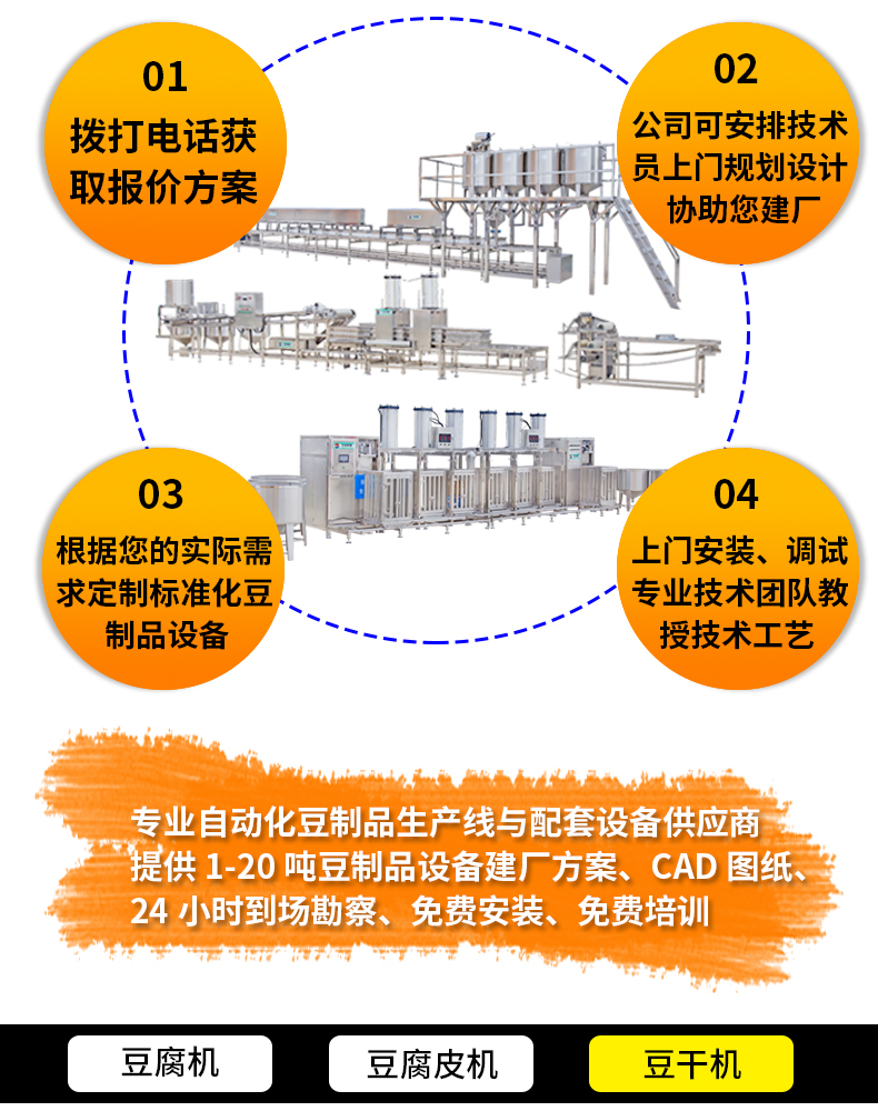 豆腐干机生产线